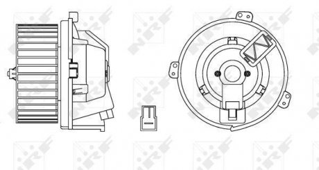 Вентилятор салону nrf 34168