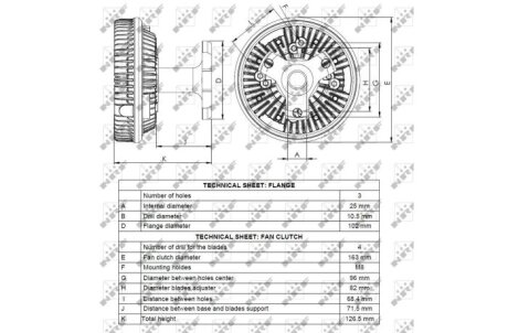 Віскомуфта вентилятора nrf 49078