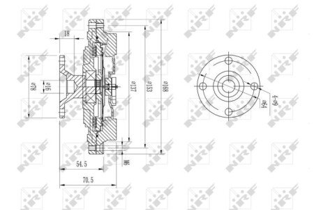 Віскомуфта вентилятора nrf 49604