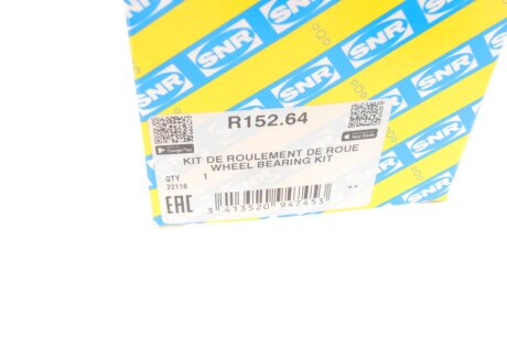 Пiдшипник ступицi колеса ntn snr R15264