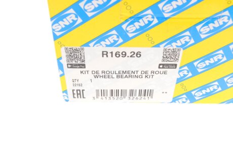 Рем. Комплект ступицы колеса. Содержит крепежные элементы и подшипник ntn snr R16926