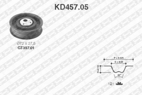 Комплект ремня грм ntn snr KD457.05 на Ауди 100 с3