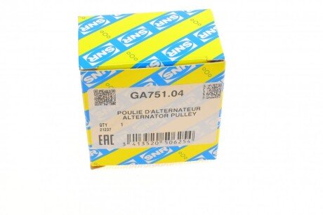 Обгінна муфта генератора ntn snr GA75104