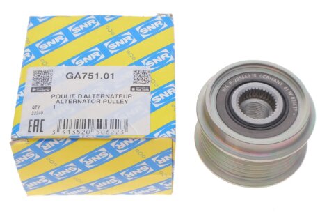 Обгінна муфта генератора ntn snr GA75101