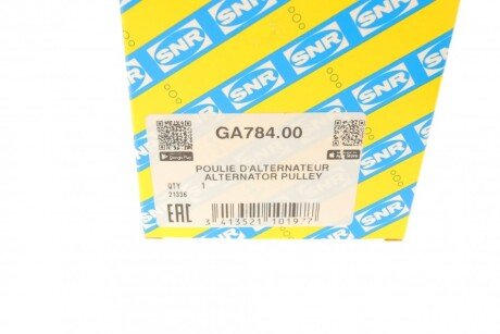 Обгонная муфта генератора ntn snr GA78400