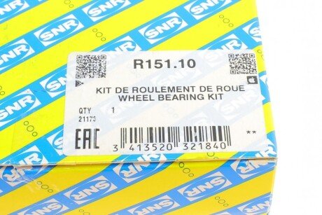 Пiдшипник ступицi колеса ntn snr R15110