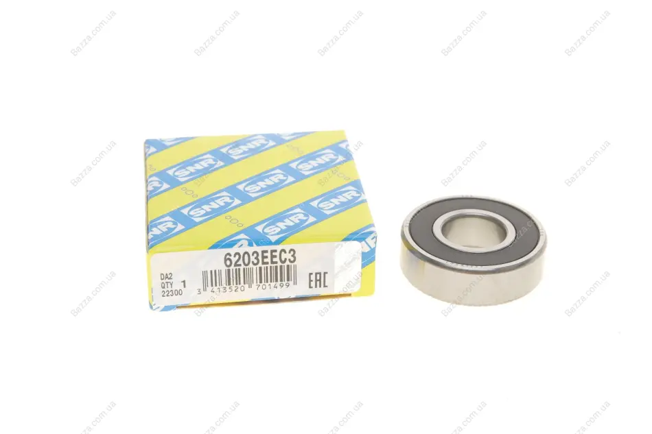 Подшипник генератора 17x40x12 NTN SNR 6203EEC3