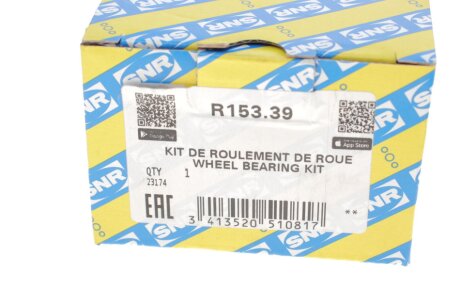 Подшипник передней ступицы ntn snr R15339