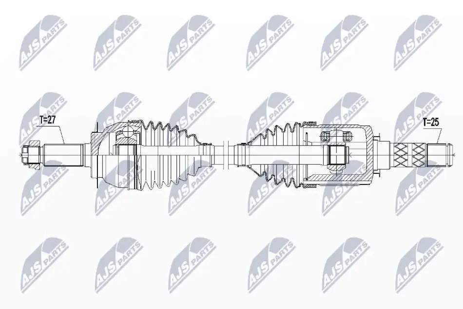 ПОЛУОСЬ NTY NPWSB015