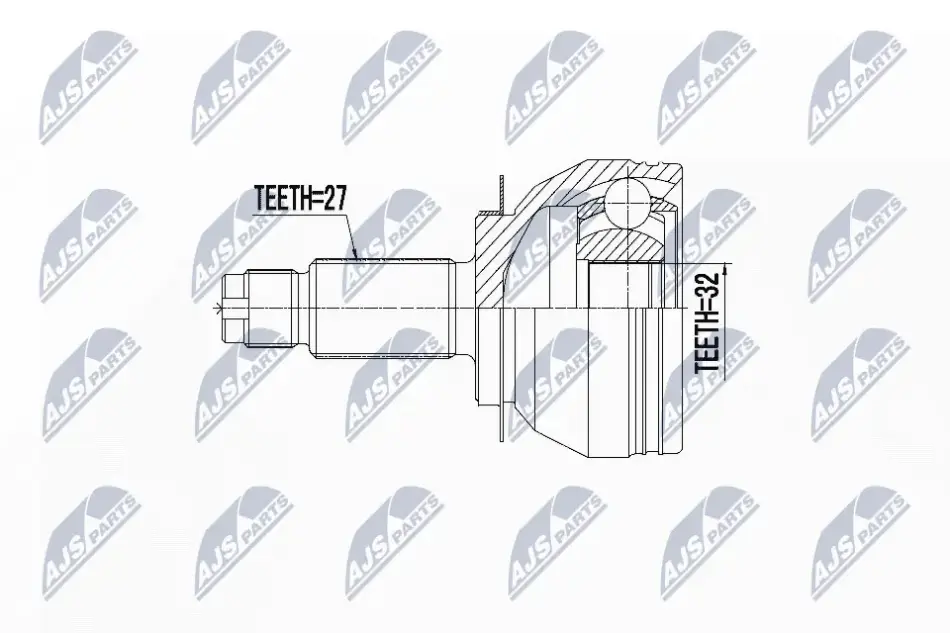 ШРКШ зовн. SUBARU FORESTER (SH_) 2.0/D/2.5 08- NTY NPZSB026