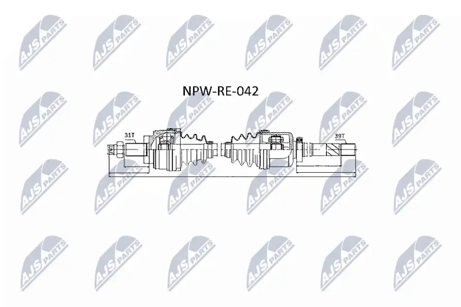 Напіввіс NTY NPWRE042