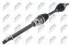 Піввісь права (+ABS) Renault Kangoo/Megane/Scenic 23z-85mm-26z ABS NTY NPW-RE-018