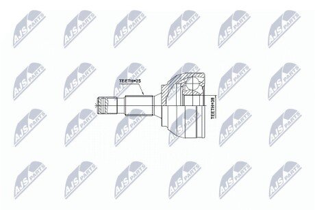 ШРКШ зовн. 25x39x58,4 CITROEN BERLINGO MULTISPACE, C4 GRAND PICASSO II, DS4, DS5 PEUGEOT 3008, 307, 308, 5008, RCZ 1.6-2.0DH 03.02- nty NPZ-PE-028