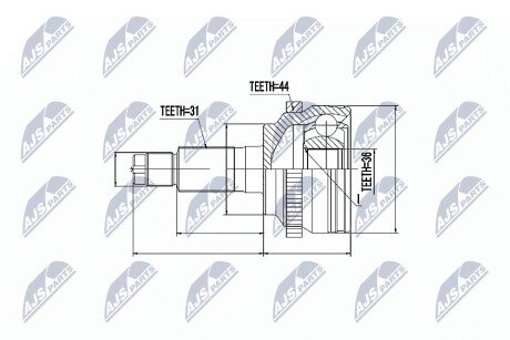 Шрус (граната) внутренний-наружный nty NPZMZ053