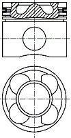 Поршневые кольца nural 87-435706-00