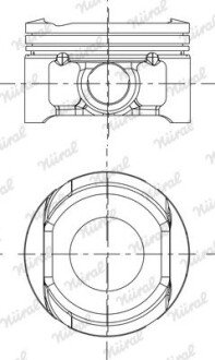 Поршневые кольца nural 87-437700-00 на Ниссан Блюберд силфи