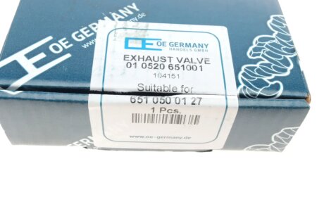 Клапан (выпуск) oe germany 010520651001