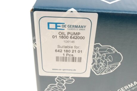 Помпа оливи oe germany 011800642000