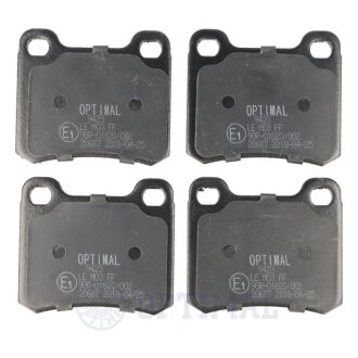 Задние тормозные колодки optimal BP09423