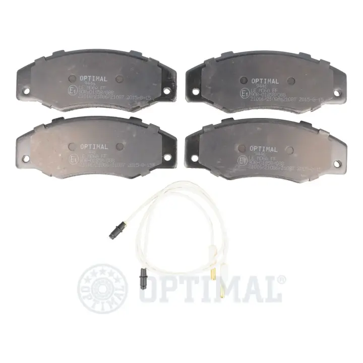 Передні тормозні (гальмівні) колодки OPTIMAL BP09446 (фото 1)