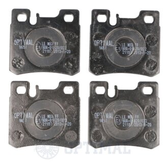Задні тормозні (гальмівні) колодки optimal BP09657 на Мерседес W210