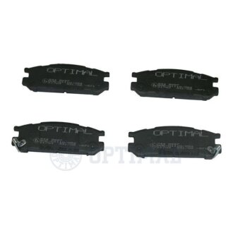 Задние тормозные колодки optimal BP09687