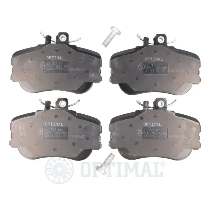 Передні тормозні (гальмівні) колодки OPTIMAL BP-09875 (фото 1)