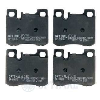 Задні тормозні (гальмівні) колодки optimal BP09876 на Мерседес 190е