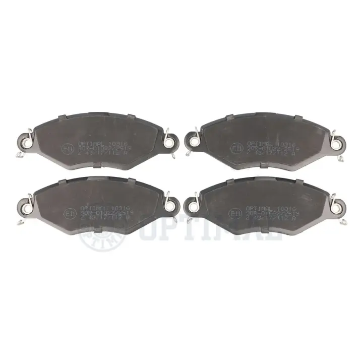 Передні тормозні (гальмівні) колодки OPTIMAL BP10316 (фото 1)