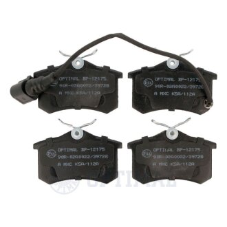 Задние тормозные колодки optimal BP12175 на Сеат Кордоба