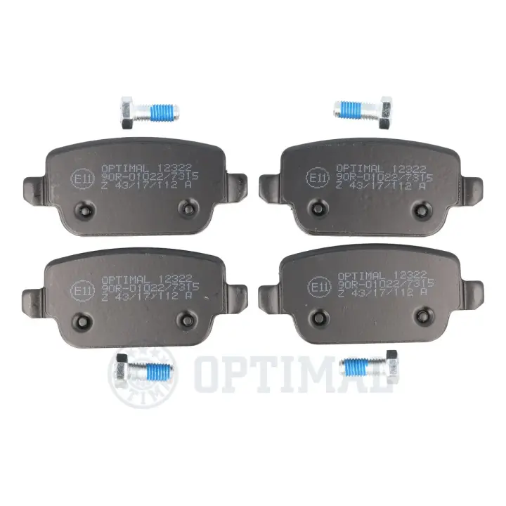Гальмівні колодки дискові OPTIMAL BP12322