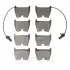 Передні тормозні (гальмівні) колодки OPTIMAL BP-12517 (фото 2)