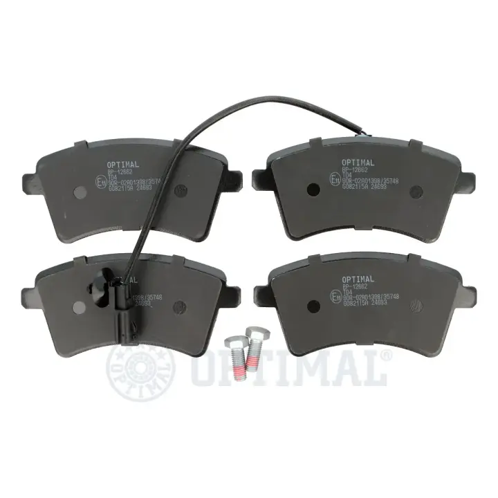 Передні тормозні (гальмівні) колодки OPTIMAL BP12662 (фото 1)