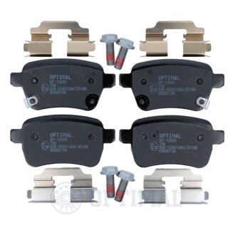 Задні тормозні (гальмівні) колодки optimal BP12693 на Опель Корса е