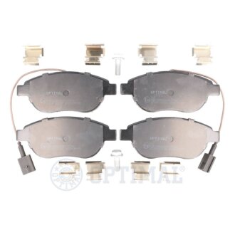 Передні тормозні (гальмівні) колодки optimal BP12715 на Фиат Фиорино 2