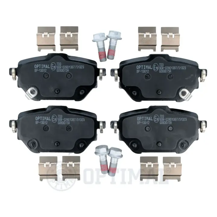 Гальмівні колодки дискові OPTIMAL BP-13012 (фото 1)
