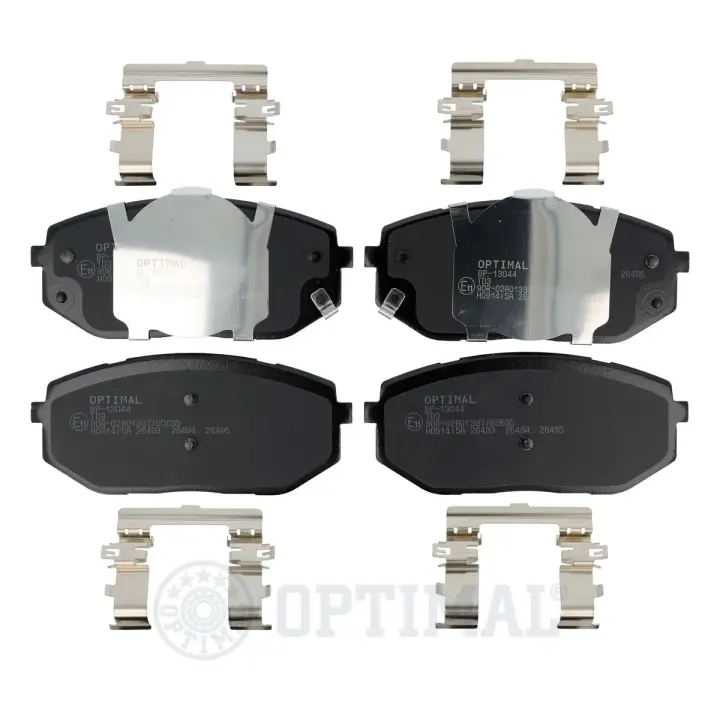 Передні тормозні (гальмівні) колодки OPTIMAL BP-13044 (фото 1)
