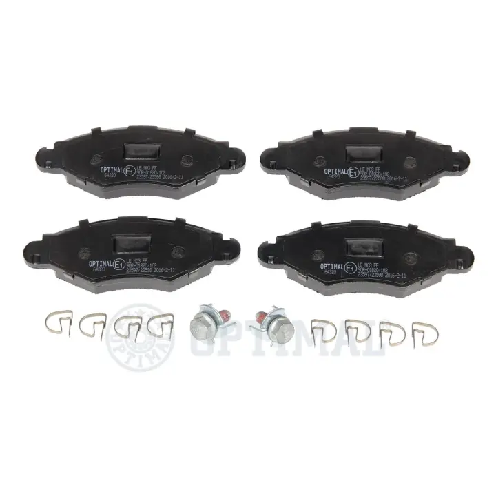 Передні тормозні (гальмівні) колодки OPTIMAL BP-64320 (фото 1)