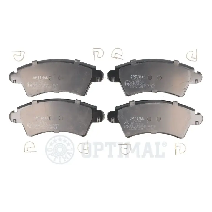 Передні тормозні (гальмівні) колодки OPTIMAL BP-72610 (фото 1)