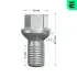 Болт колеса OPTIMAL OP-UWB10013-20 (фото 2)
