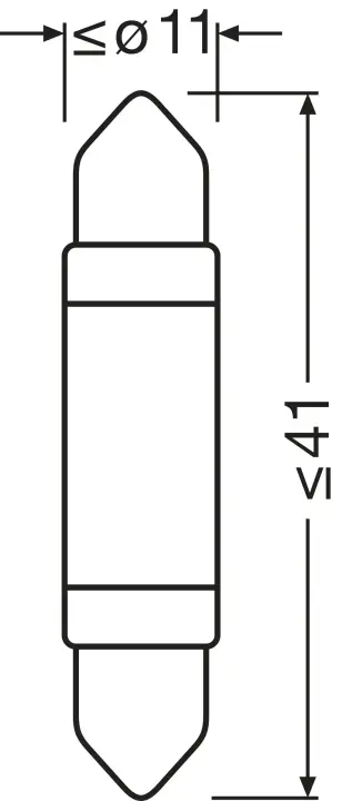 Автолампа світлодіодна osram 6413DWP1BL