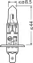 Лампа фарна H1 12V 55W P14,5s NIGHT BREAKER SILVER (+100) компл (вир-во OSRAM) osram 64150NBS2HB