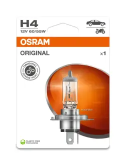 Лампа фарна H4 12v 60/55w P43t (1 шт) blister eco-упаковка (вир-во OSRAM) Osram 641931BL