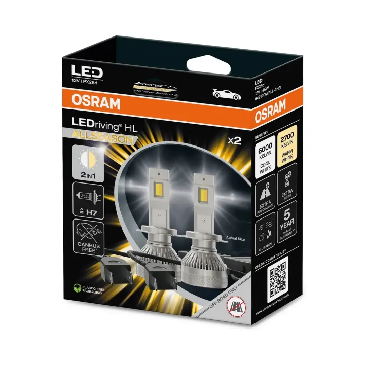 Комплект світлодіодних автоламп osram 64210DWALL-2HB