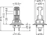 Автолампа допоміжного світла osram 64210DWESY-2HB