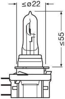 Автолампа галогенова 55/15W osram 64176CBN-HCB