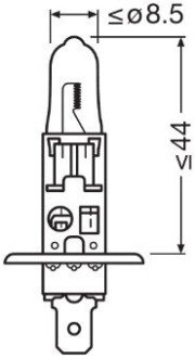 Автолампа галогенова 55W osram 64150CBI-HCB