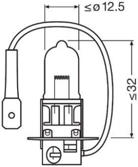 Автолампа галогенова 55W osram 64151NBU-01B