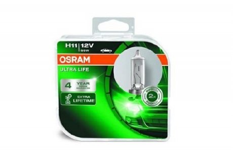 Автолампа галогенова 55W osram 64211ULT-HCB на Хонда Инсайт