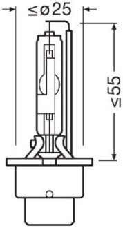 Автолампа ксенонова osram 66250CBN на Вольво V70